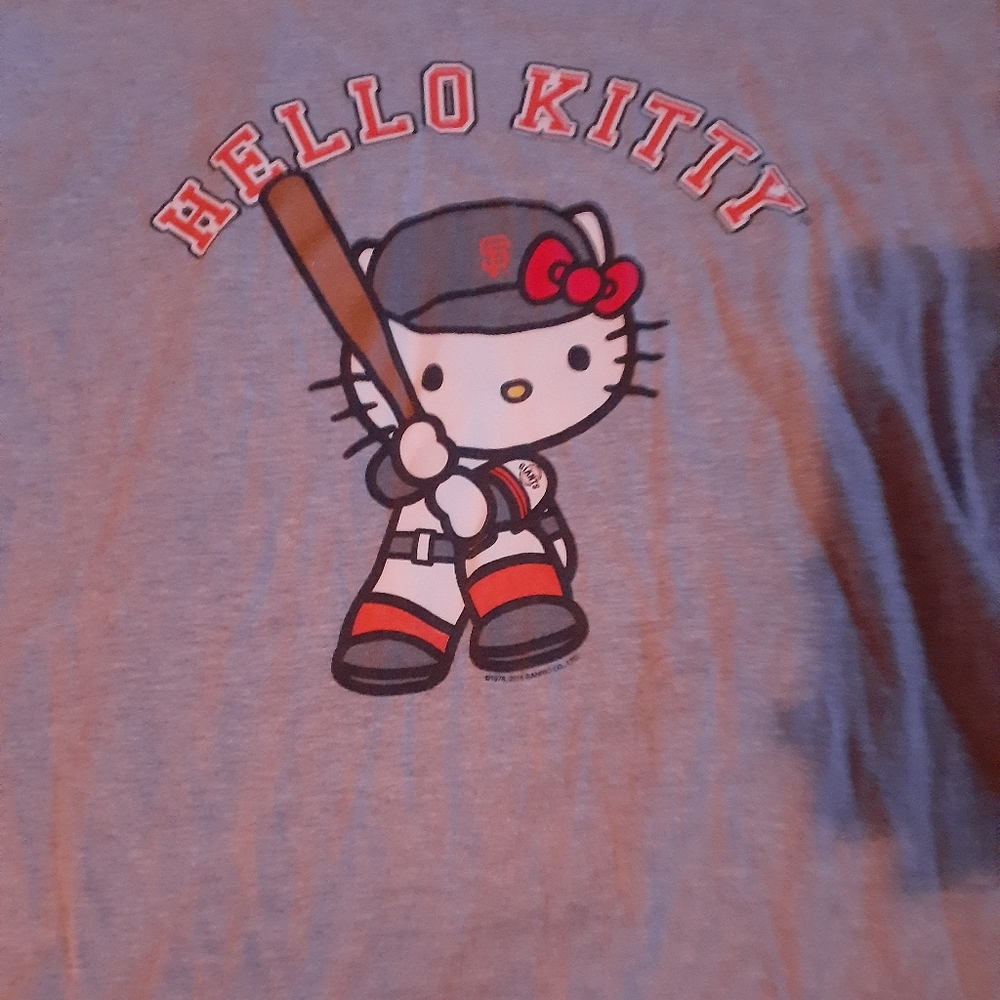 y2k hello kitty giants shirt